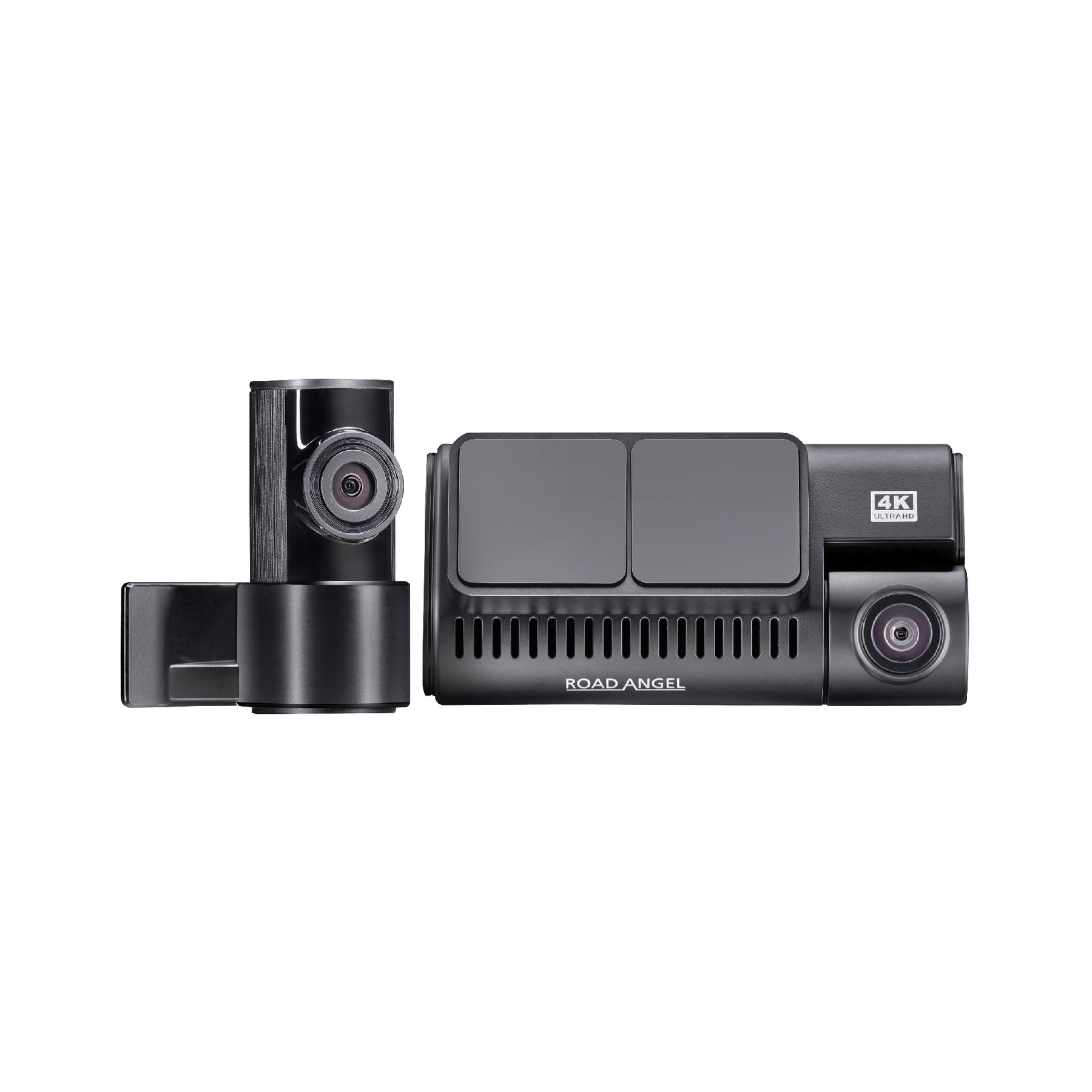 Road Angel Halo Ultima 4K Dual Dashcam mit Parkmodus und Schnellverschlusshalterung