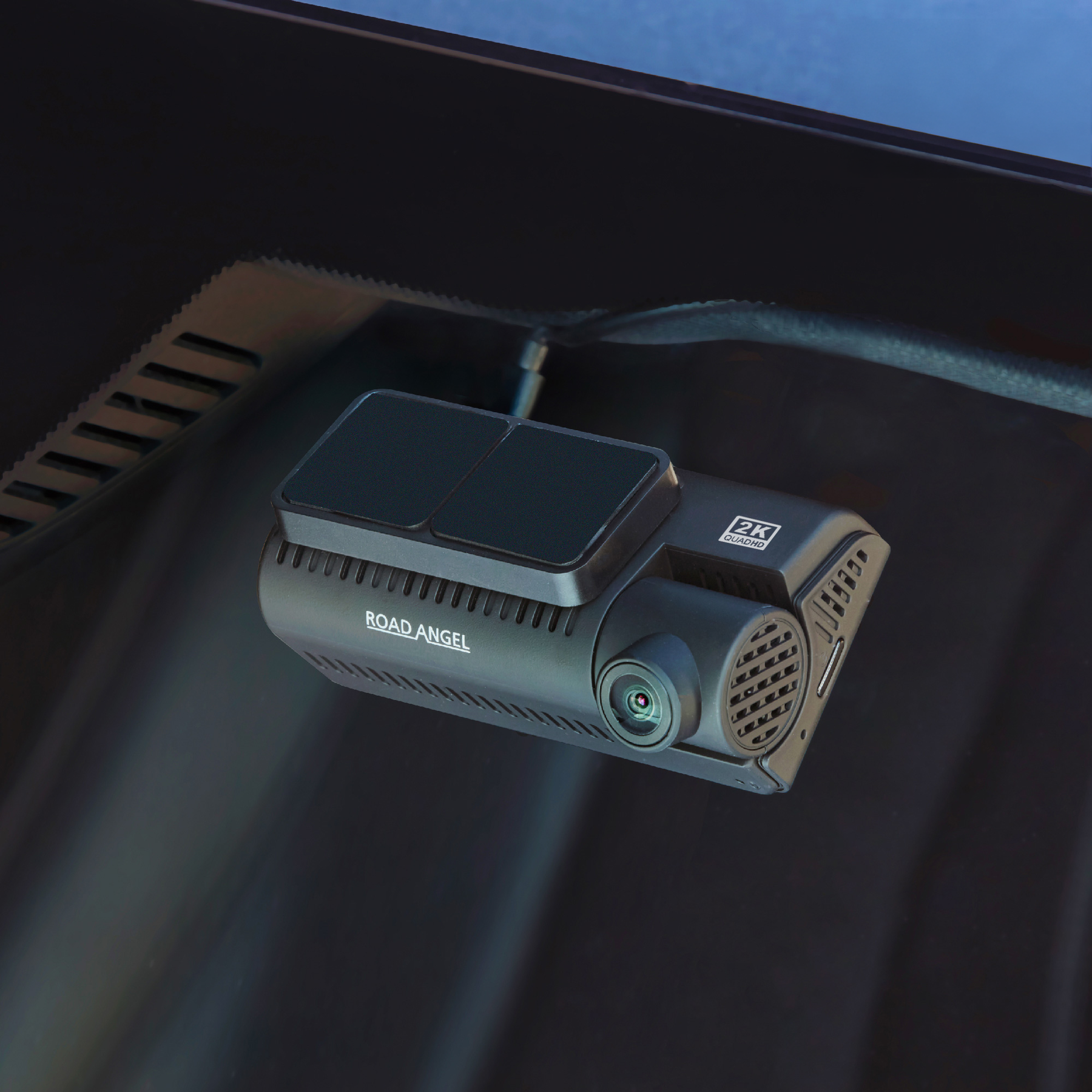 Road Angel Halo Ultima 4K Dual Dashcam mit Parkmodus und Schnellverschlusshalterung