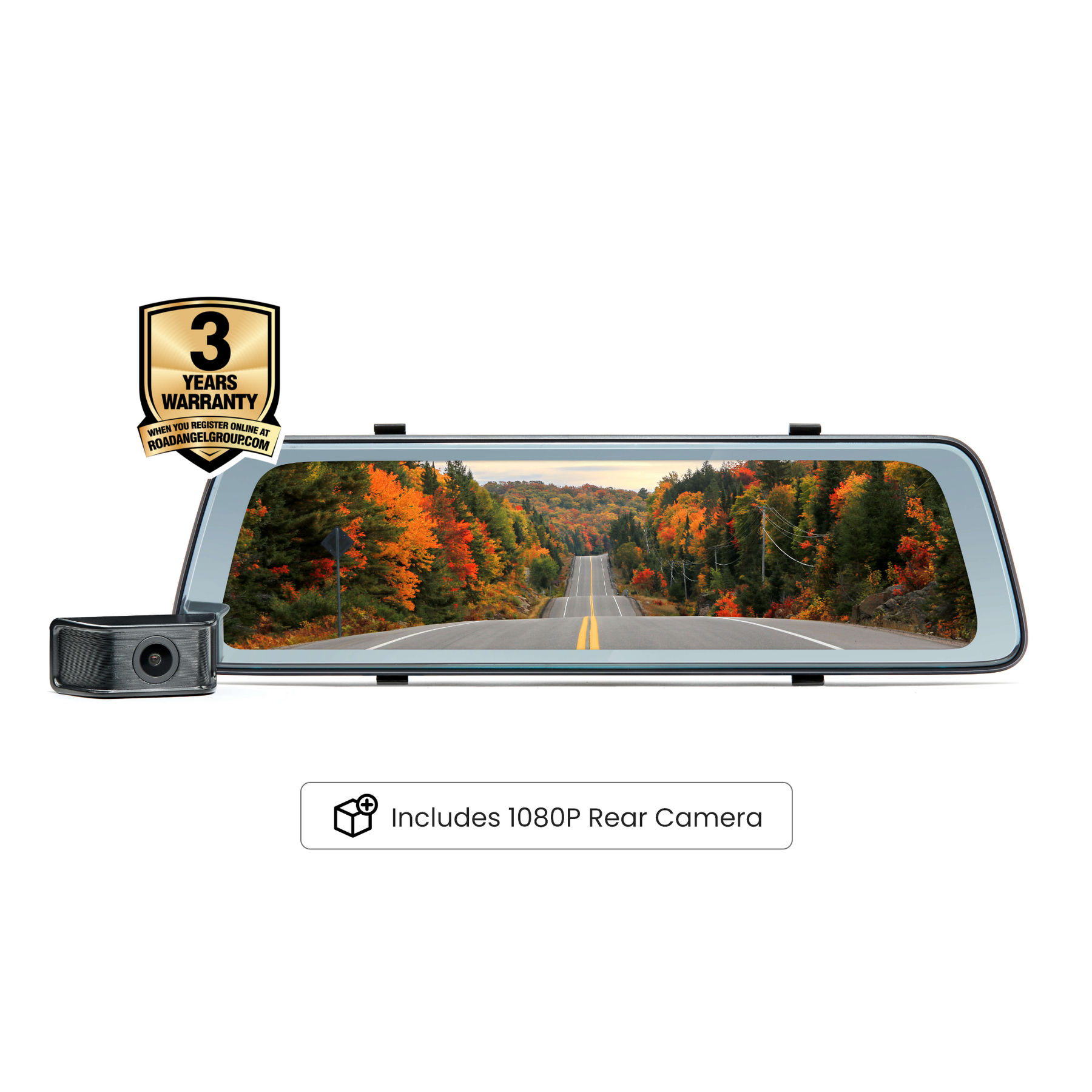 Road Angel Halo View 2 Écran de visualisation et Dashcam avec écran tactile 10 pouces et mode de stationnement double
