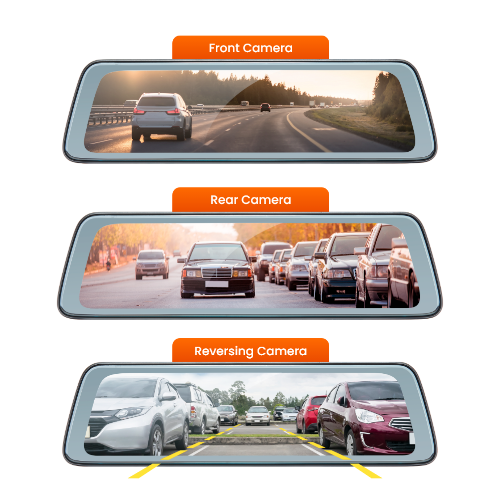 Road Angel Halo View 2 Écran de visualisation et Dashcam avec écran tactile 10 pouces et mode de stationnement double