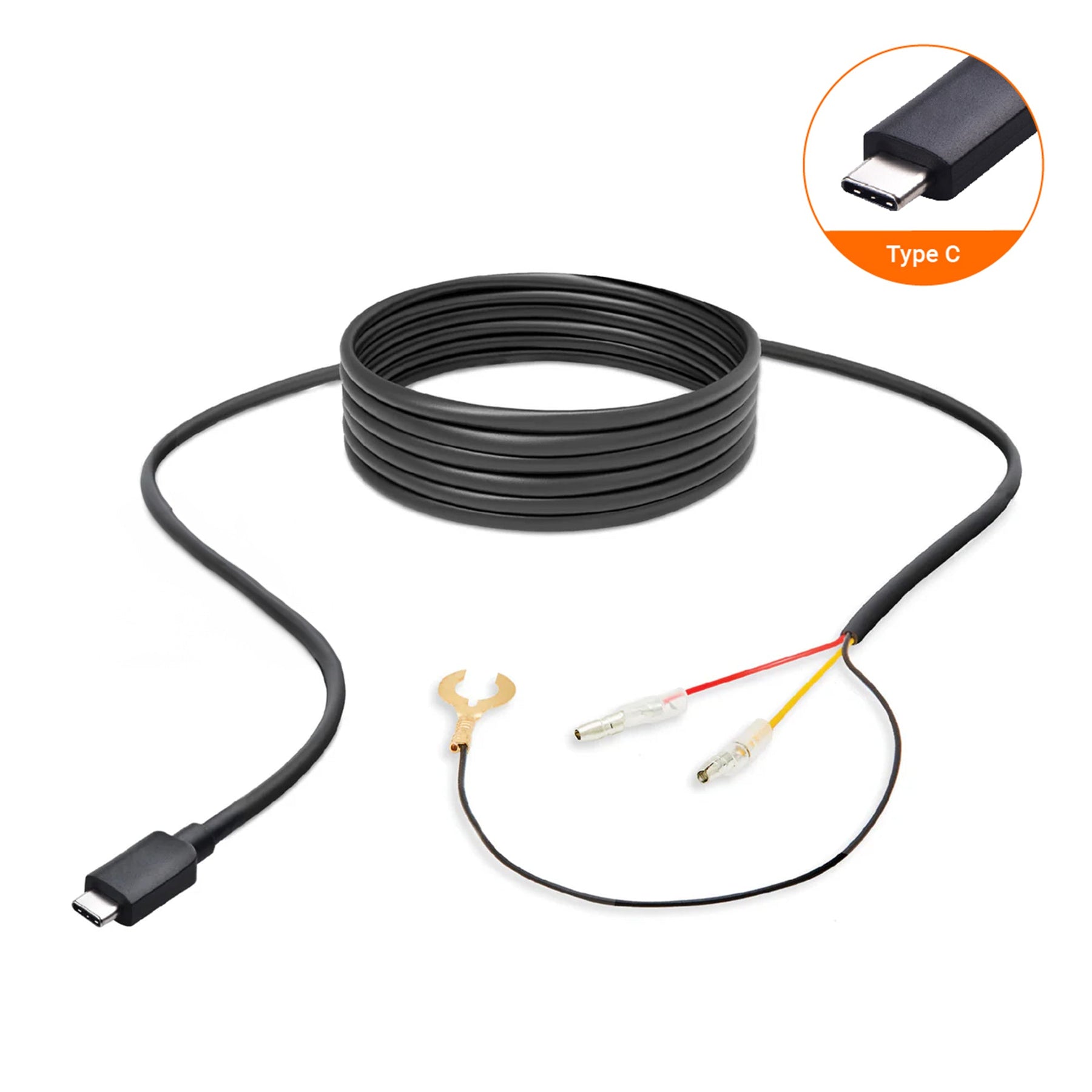 NEW - HWK12VC-OBD Road Angel Halo Pro Dash Cam 12V 2-in-1 Hardwire Kit- USB Type-C, Fuse Taps & OBD 2