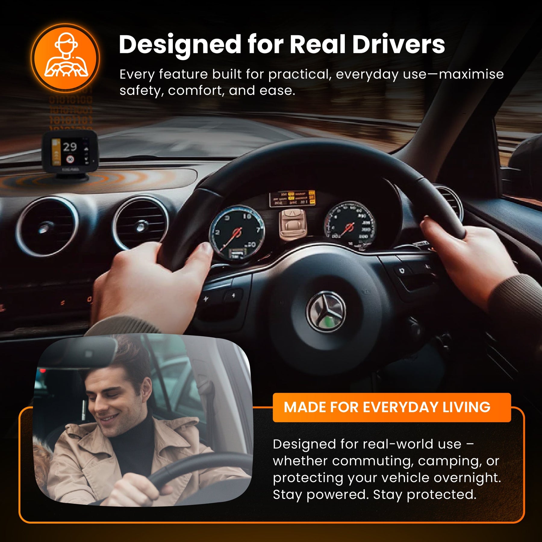 NEW - HWK5VC-OBD Road Angel Halo Dash Cam 5V 2-in-1 Hardwire Kit- USB Type-C, Fuse Taps & OBD 2