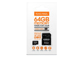 Road Angel 64 GB MicroSD-Karte – Automobilqualität, hergestellt für Halo Dash Cams 