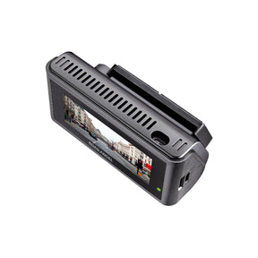 Caméra embarquée double Road Angel Halo Play 4K avec écran 3,2 pouces, mode stationnement et fixation à dégagement rapide 