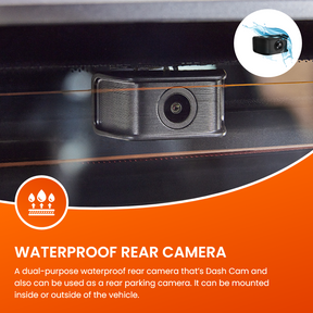 Road Angel Halo View 2 Rückspiegel und Dashcam mit 10-Zoll-Touchscreen und Dual-Parkmodus