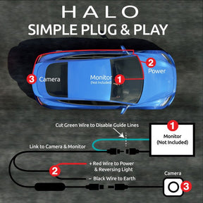 Road Angel Halo Universelle Rückfahrkamera – RA8100