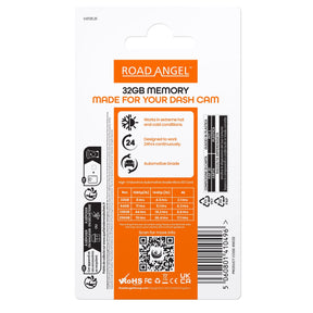Road Angel 32 GB MicroSD-Karte – Automobilqualität, hergestellt für Halo Dash Cams 
